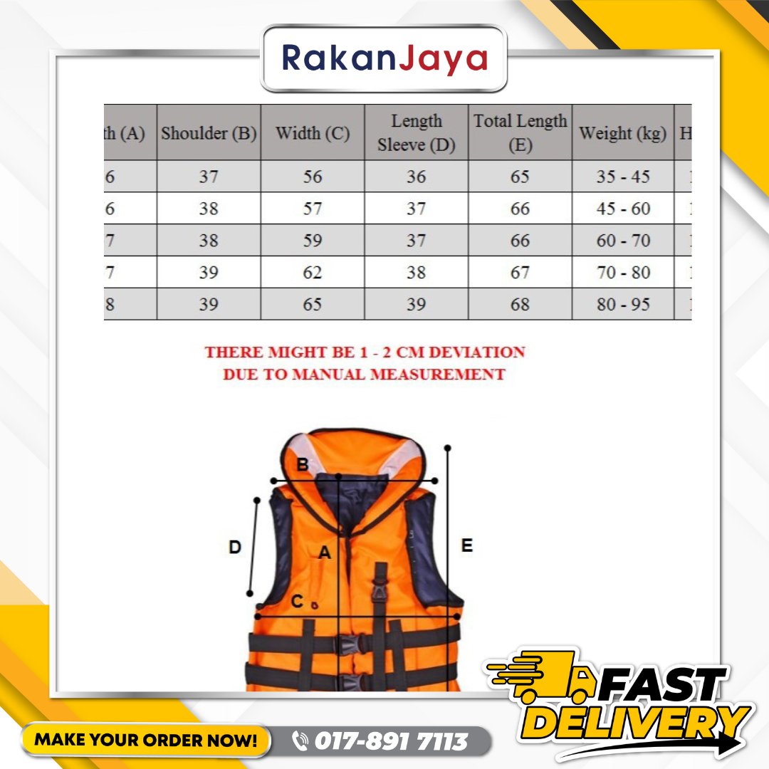 PROGUARD ADULT MARINE LIFE JACKET