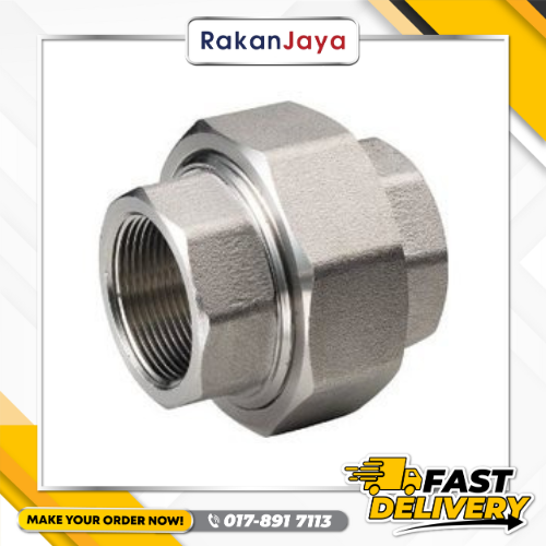 SS304 (STAINLESS STEEL) BSPT FITTING UNION