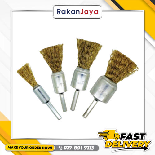 GLITZ END BRUSH BRASS COATED
