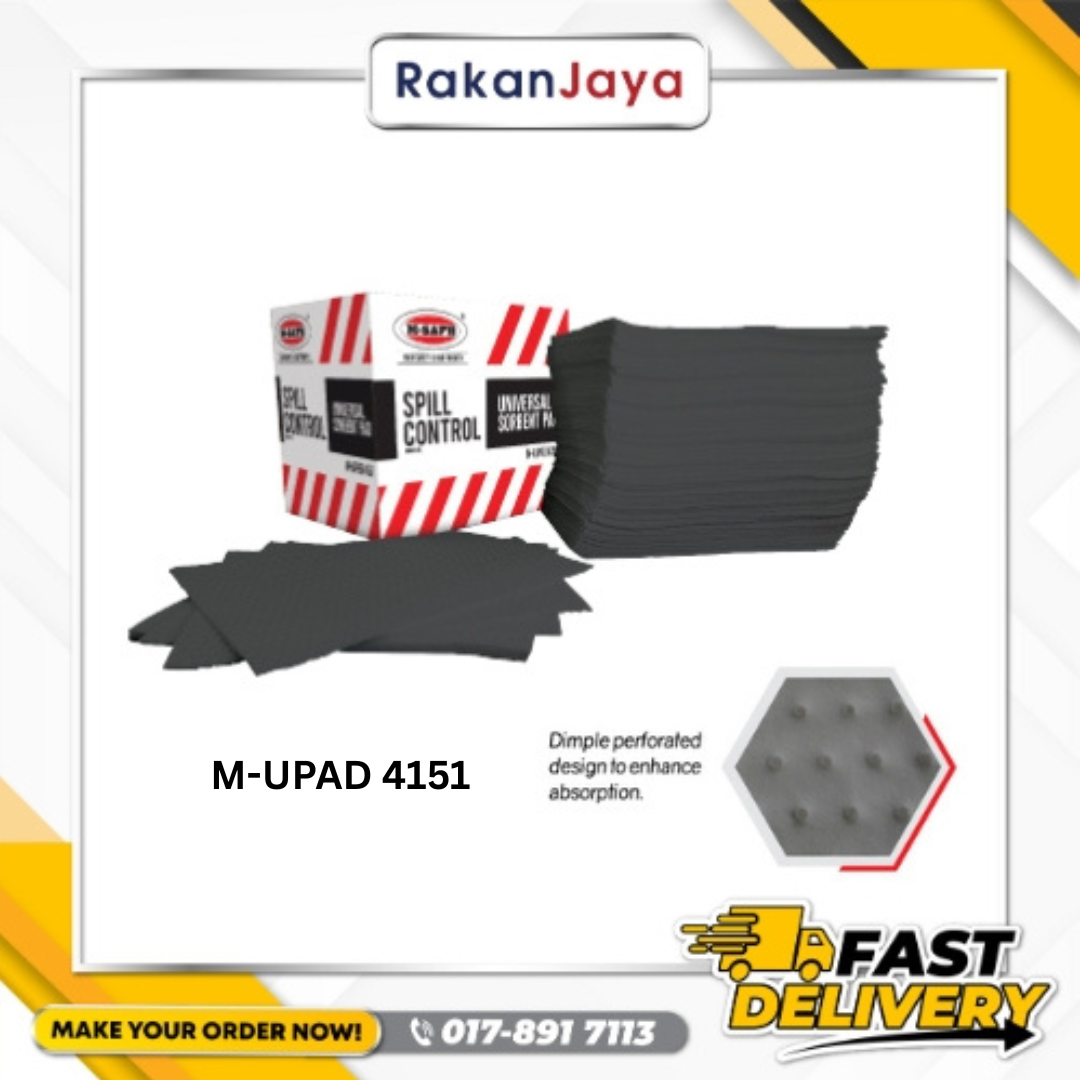 M-SAFE DOUBLE WEIGHT OIL SORBENT PAD (41CM X 51CM)