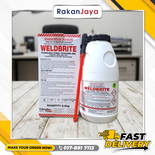 WELDBRITE STAINLESS STEEL REMOVER PICKLING GEL