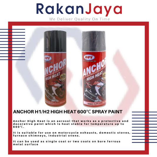 ANCHOR H1/H2 HIGH HEAT 600℃ SPRAY PAINT