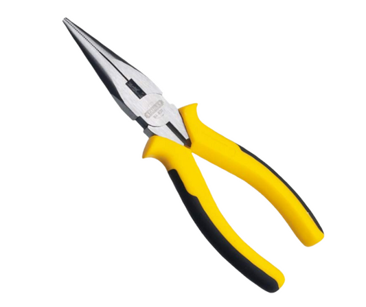 STANLEY LONG NOSE PLIERS CARBON STEEL POLISHED 6" & 8"