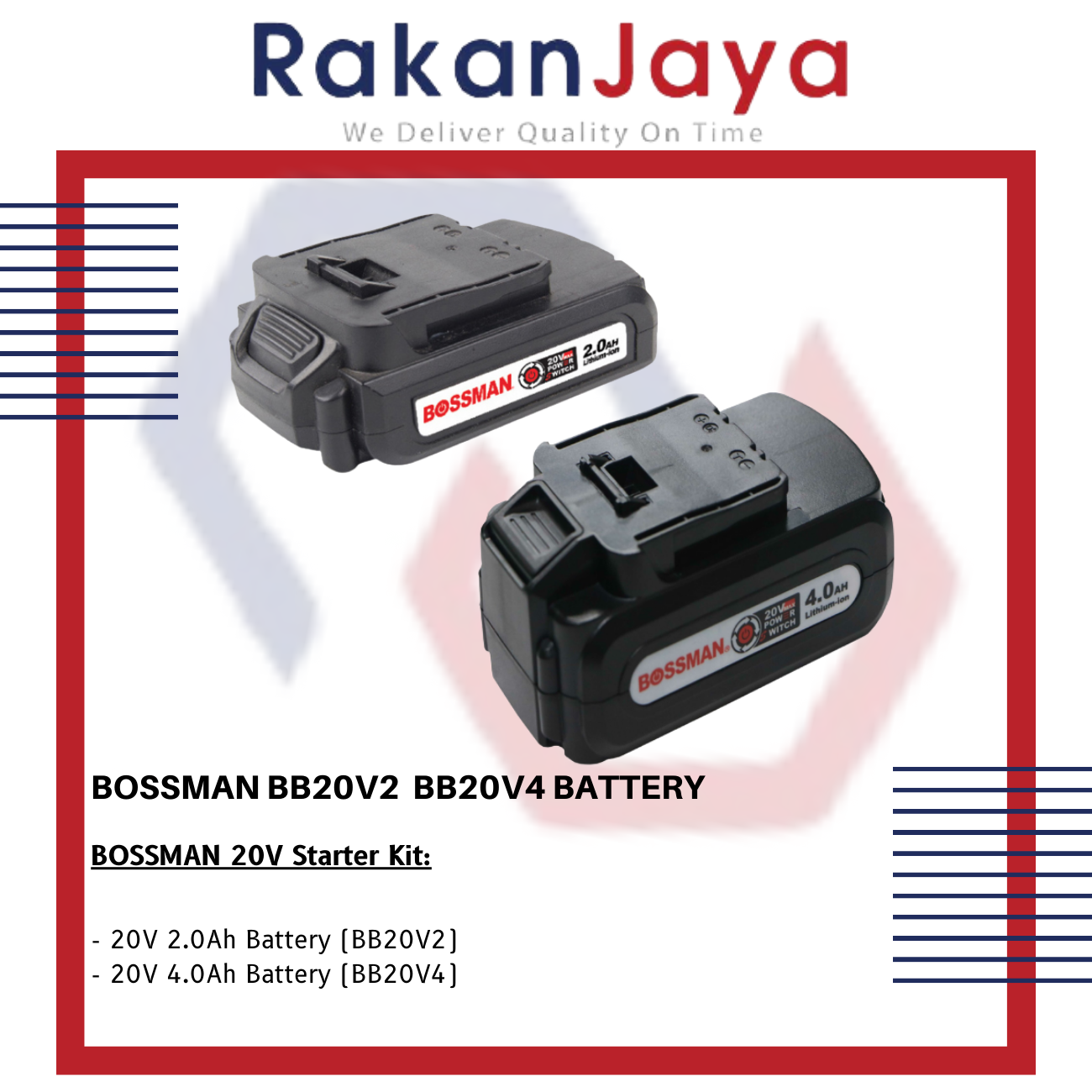 BOSSMAN BATTERY BB20V2 / BB20V4