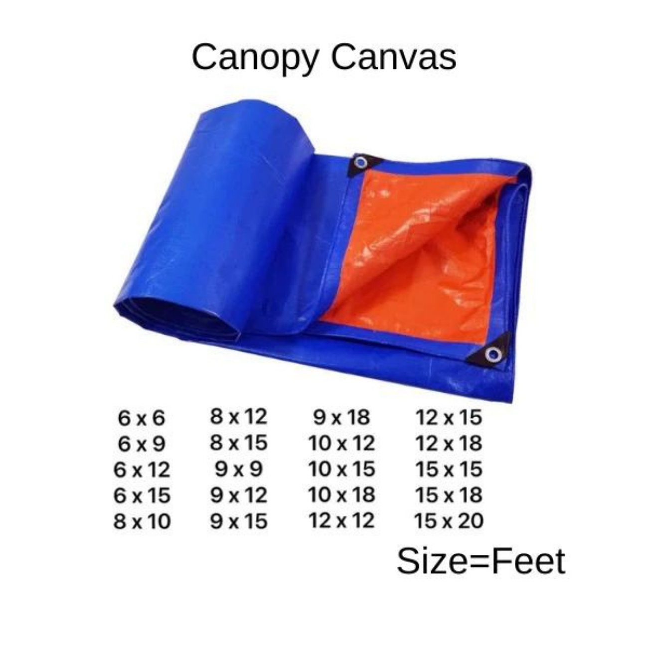 CANOPY CANVAS TERPAULIN MATERIAL WATER RESISTANCE (BRAND MALAYSIA)