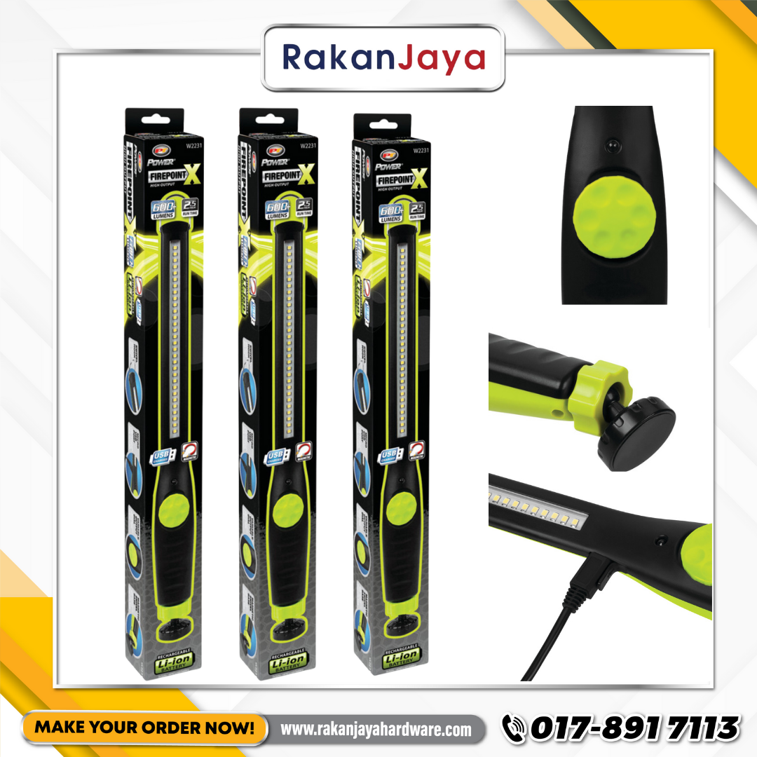 RECHARGABLE 30 LED SLIM WORKLIGHT 600LM