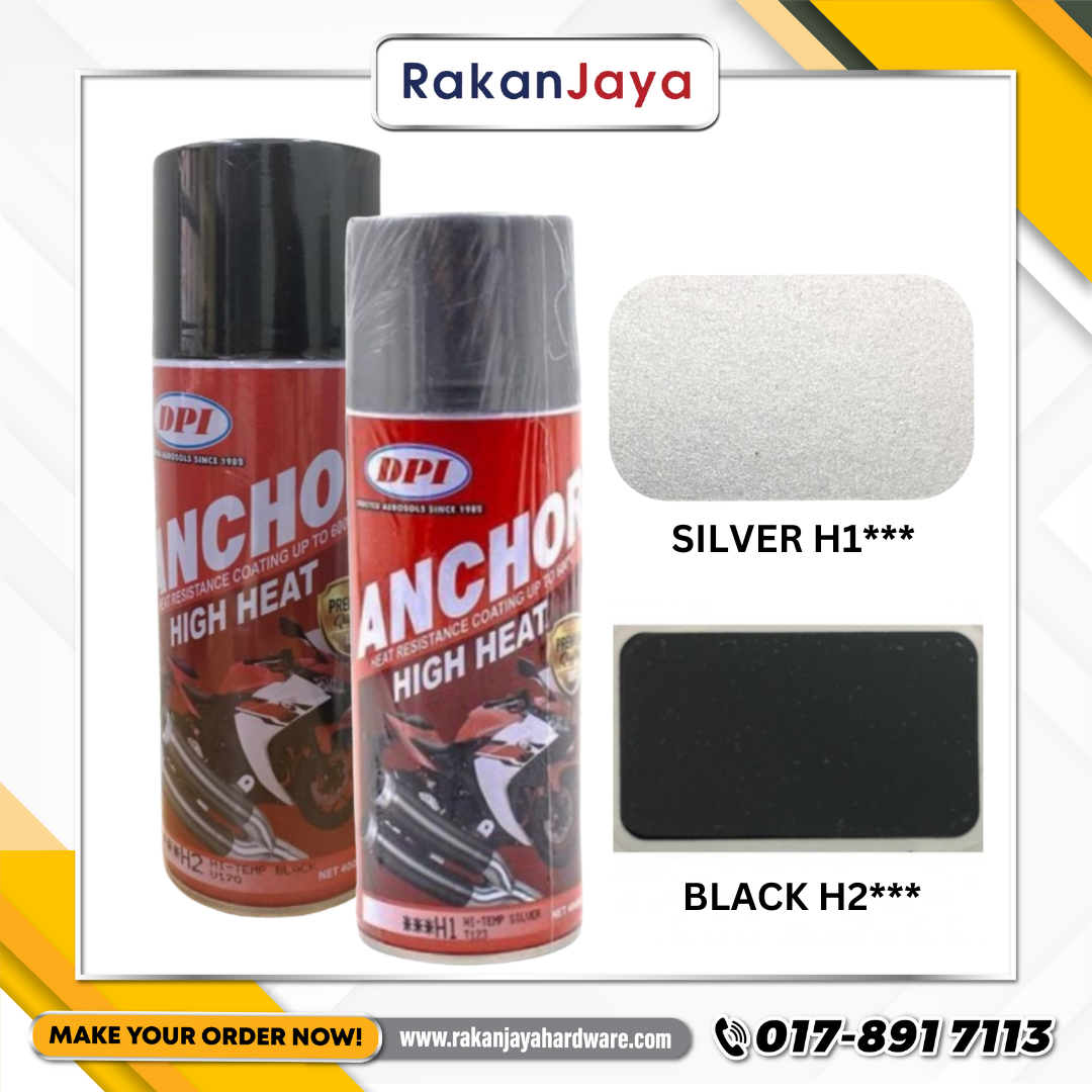 ANCHOR H1/H2 HIGH HEAT 600℃ SPRAY PAINT