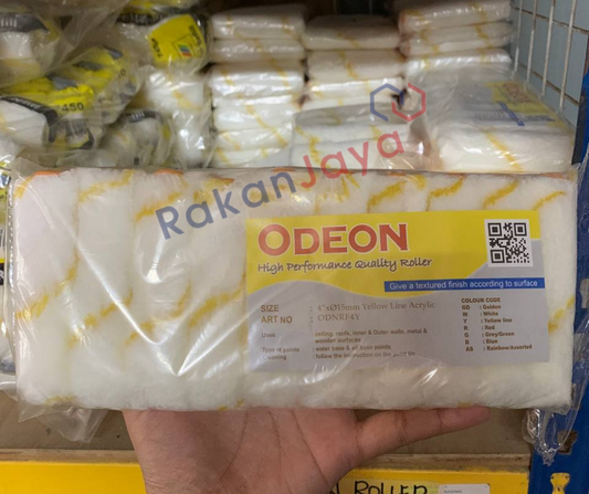ODEON 4" YELLOW LINE PAINT ROLLER REFILL