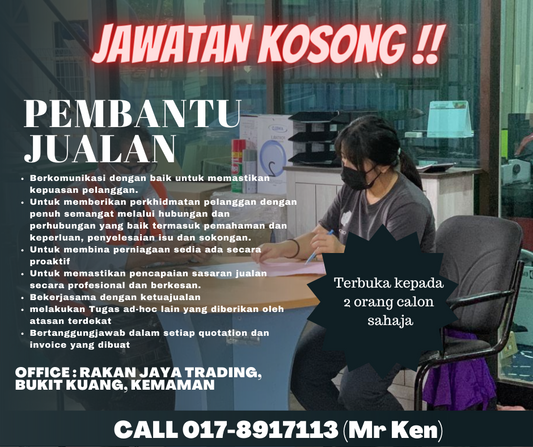 Jawatan Kosong Pembantu Jualan