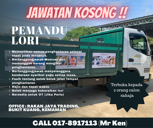 Jawatan Kosong Pemandu Lori