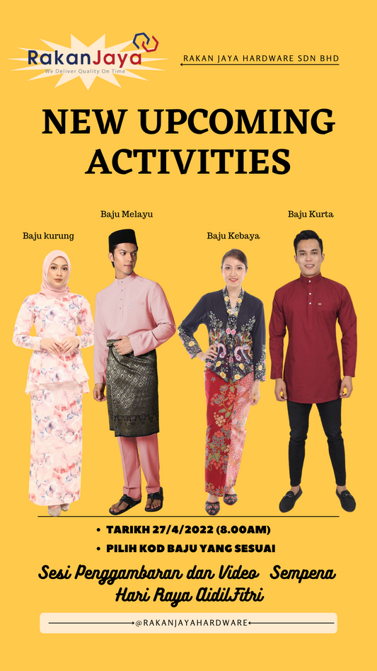 Upcoming Activities Staff Rakan Jaya