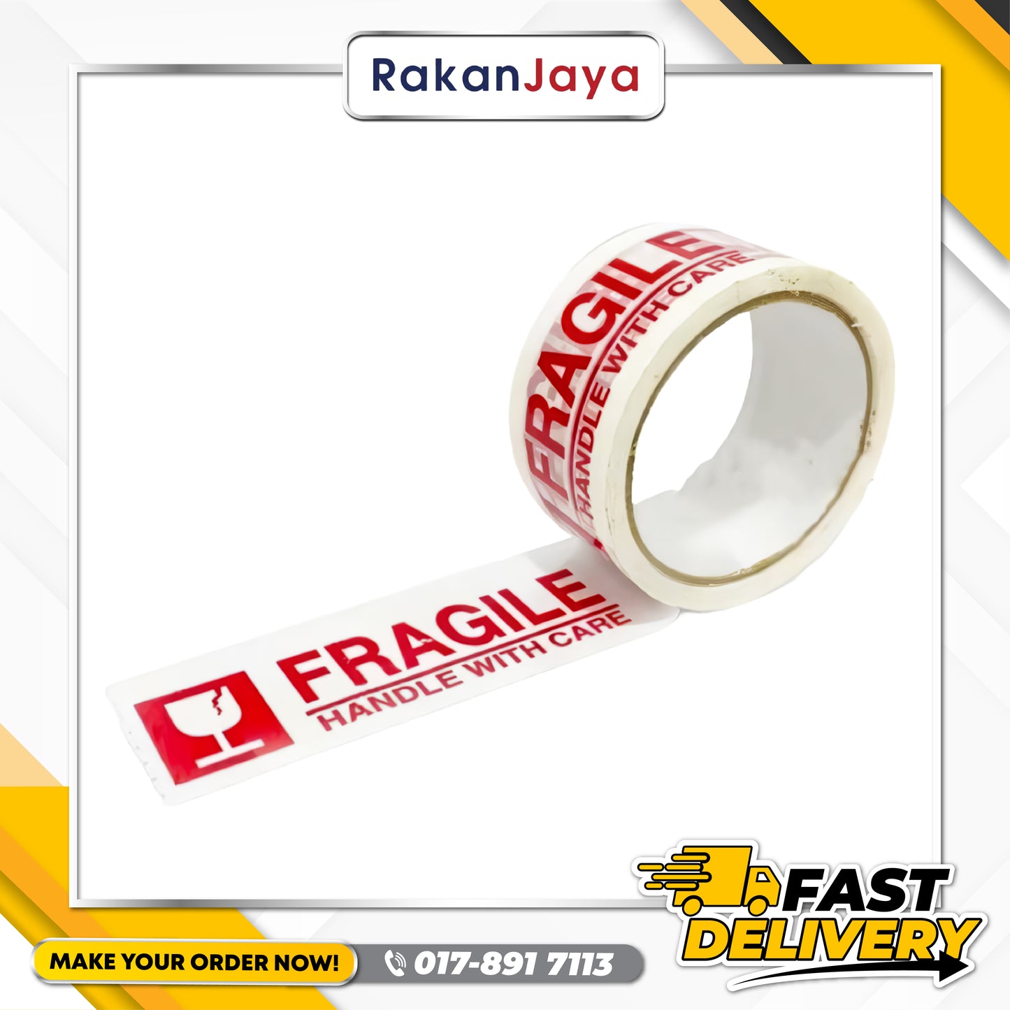 FRAGILE TAPE (48MM X 90 YARD)