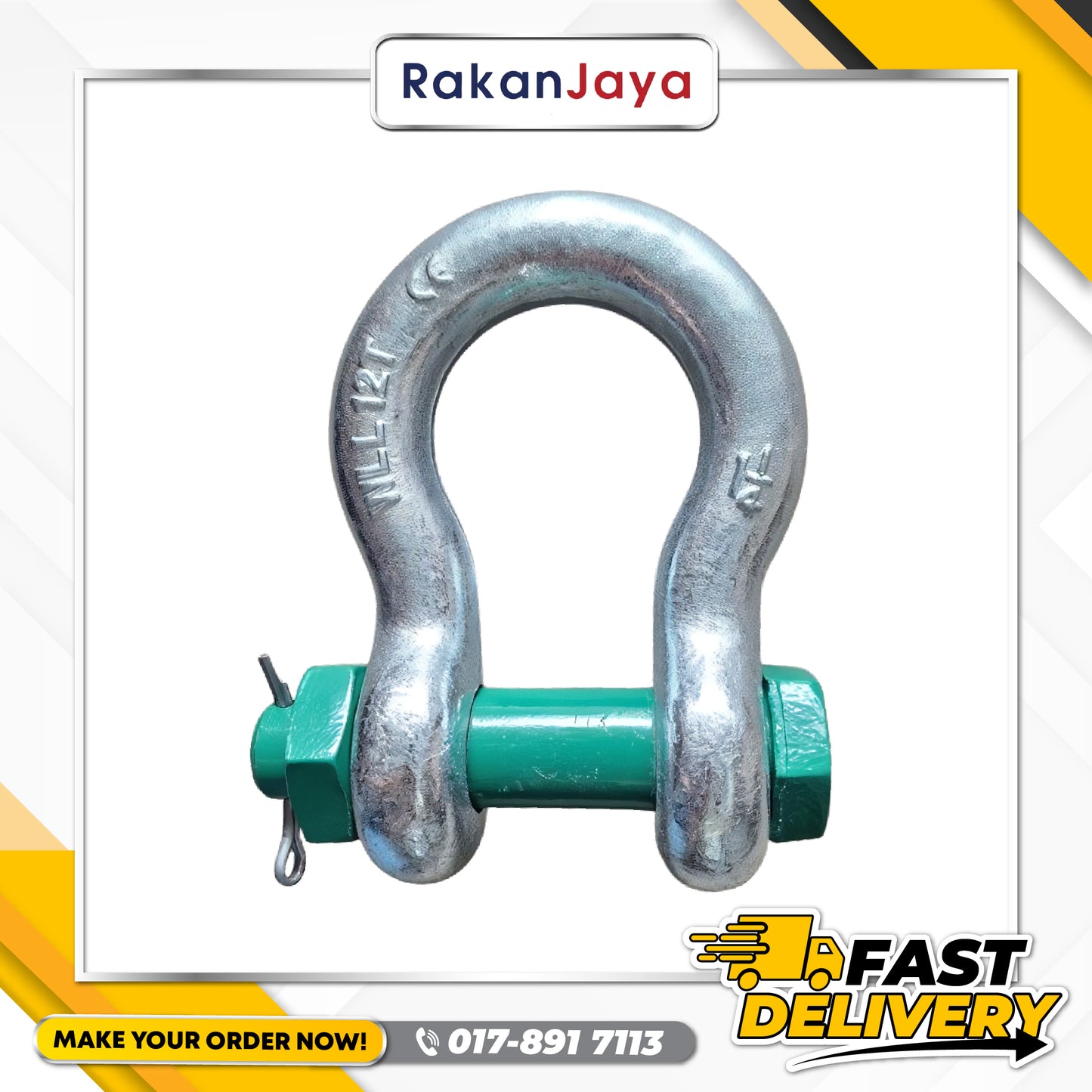 HOT-DIP GALVANISED BOW BOLT & NUT SHACKLE (BST)(APPROVE HG6213)