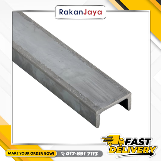 HOT DIP GALVANIZED (HDG) CHANNEL (6MTR)