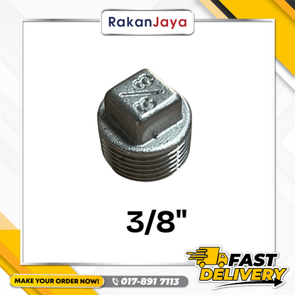 SS304 (STAINLESS STEEL) BSPT FITTING PLUG
