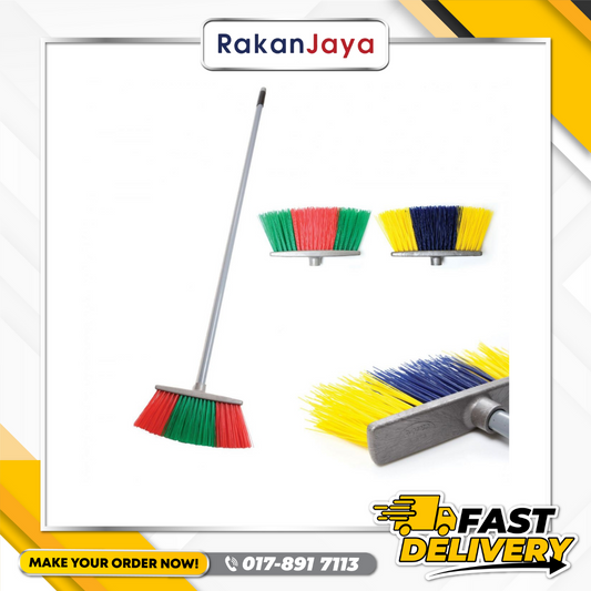 RAYACO MULTIPURPOSE BROOM C/W 4' IRON HANDLE (2025)