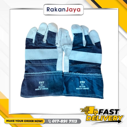 TST SEMI LEATHER GLOVE (BLUE JEANS)