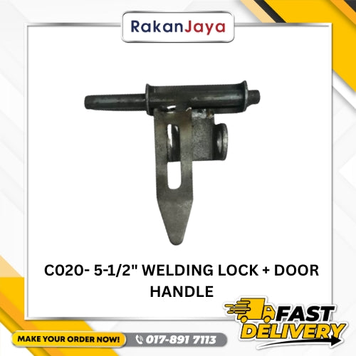 C020- 5-1/2" WELDING LOCK + DOOR HANDLE