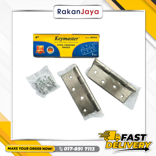 KEYMASTER STEEL FINISHING HINGES (MODEL: MSH4)