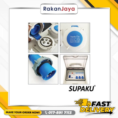 SUPAKU CEE 16A EXTENSION BOX MODEL : CEE313X