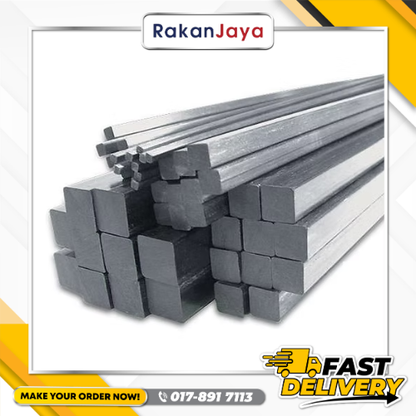 MS (MILD STEEL) SQUARE BAR (6MTR)