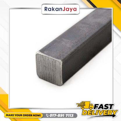 MS (MILD STEEL) SQUARE BAR (6MTR)