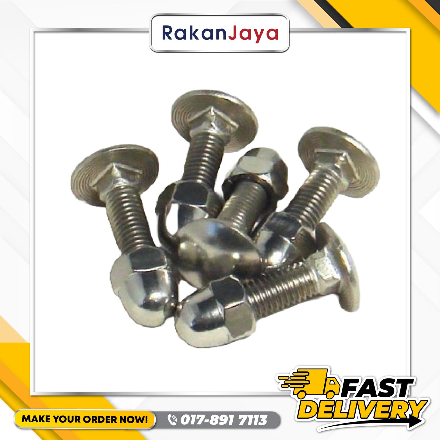 CARRIAGE BOLT & CAP NUT (GATE ACCESSORIES)