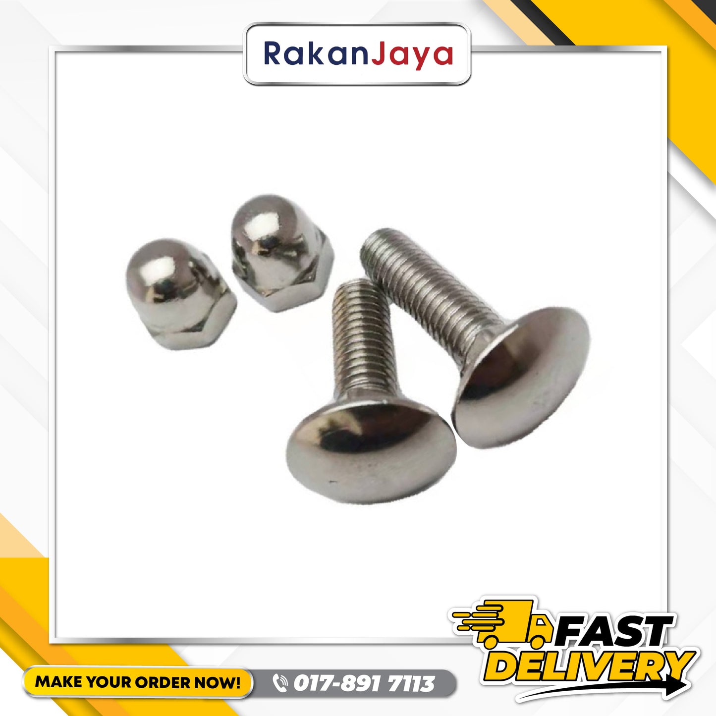 CARRIAGE BOLT & CAP NUT (GATE ACCESSORIES)