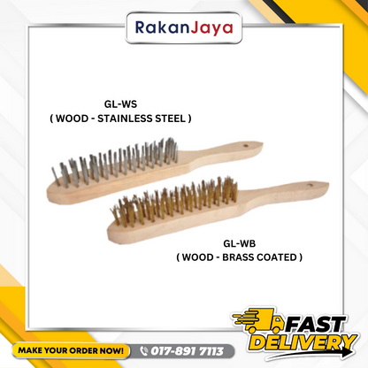 GLITZ WOODEN HANDLE BRUSH