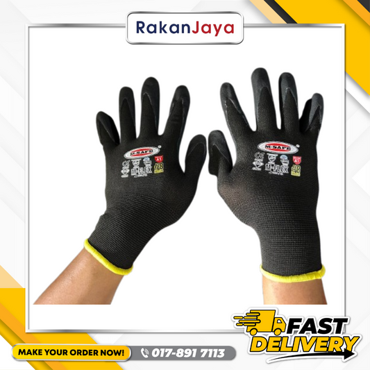 M-SAFE NYLON SPANDEX NITRILE FOAM GLOVE (MODEL : M-FLEX)