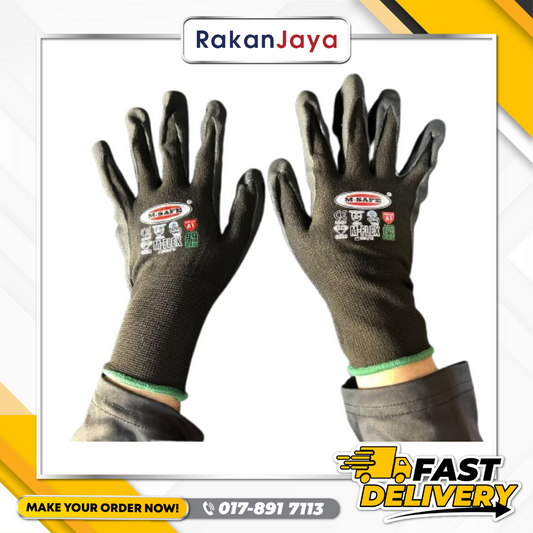 M-SAFE NYLON SPANDEX NITRILE FOAM GLOVE (MODEL : M-FLEX)