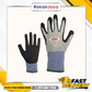 M-SAFE LVL5 CUT RESISTANT SANDY NITRILE PALM GLOVE