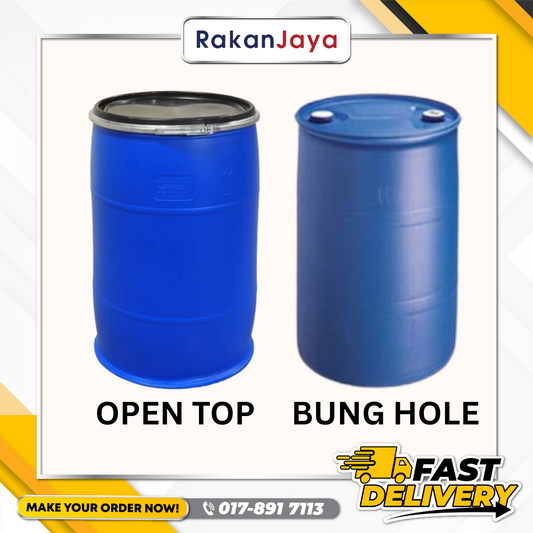 BLUE PLASTIC DRUM (TONG DRUM BIRU)