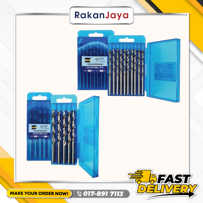 GLITZ HSS M2 DRILL BITS METAL - MM