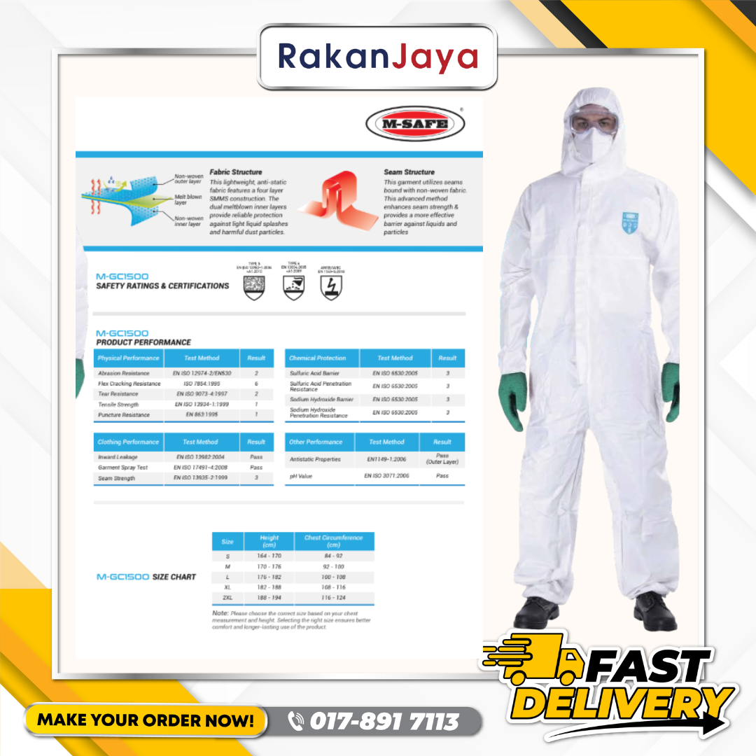 M-SAFE CHEMICAL PROTECTIVE CLOTHING