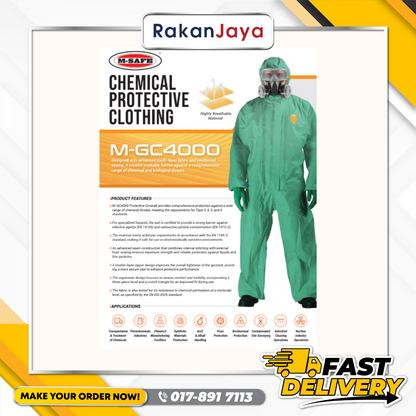 M-SAFE CHEMICAL PROTECTIVE CLOTHING