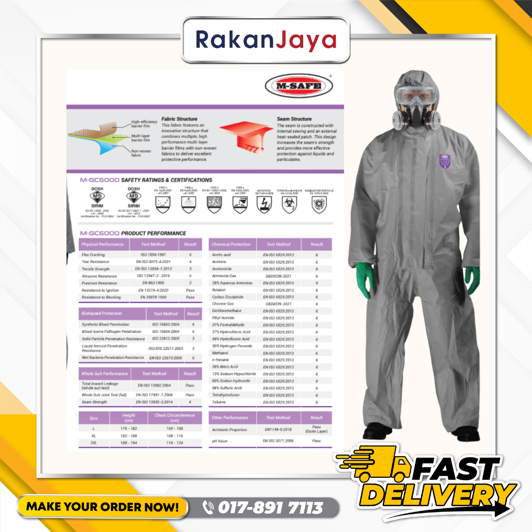 M-SAFE CHEMICAL PROTECTIVE CLOTHING