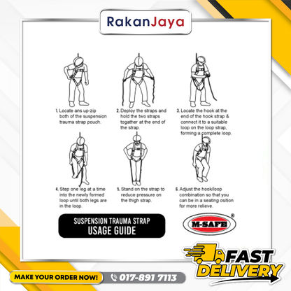 M-SAFE SUSPENSION TRAUMA STRAP (STS-100)