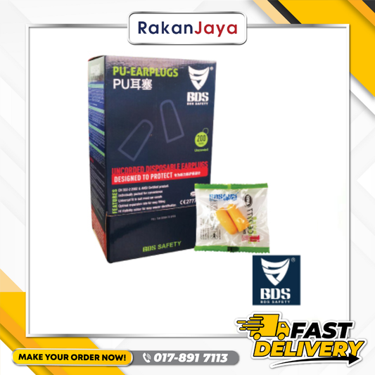 BDS UNCORDED DISPOSABLE FOAM PU EAR PLUGS