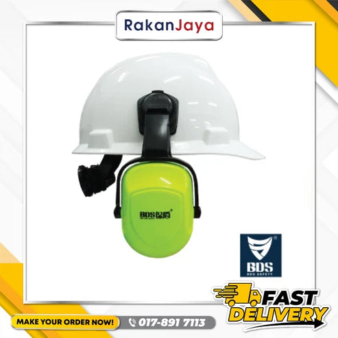 BDS UNIVERSAL SAFETY HELMET ATTACHED EARMUFF