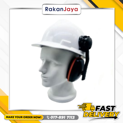 BDS UNIVERSAL SAFETY HELMET ATTACHED EARMUFF