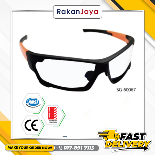 BDS NYLON FRAME SAFETY GLASSES (SG-60067)