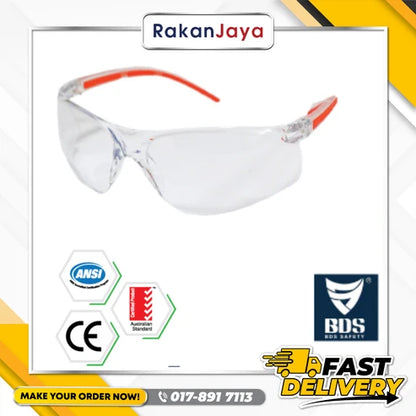 BDS HIGH VISIBILITY SAFETY GLASSES