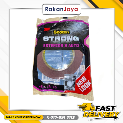 3M SCOTCH STRONG DOUBLE SIDE MOUNTING TAPE EXTERIOR & AUTO