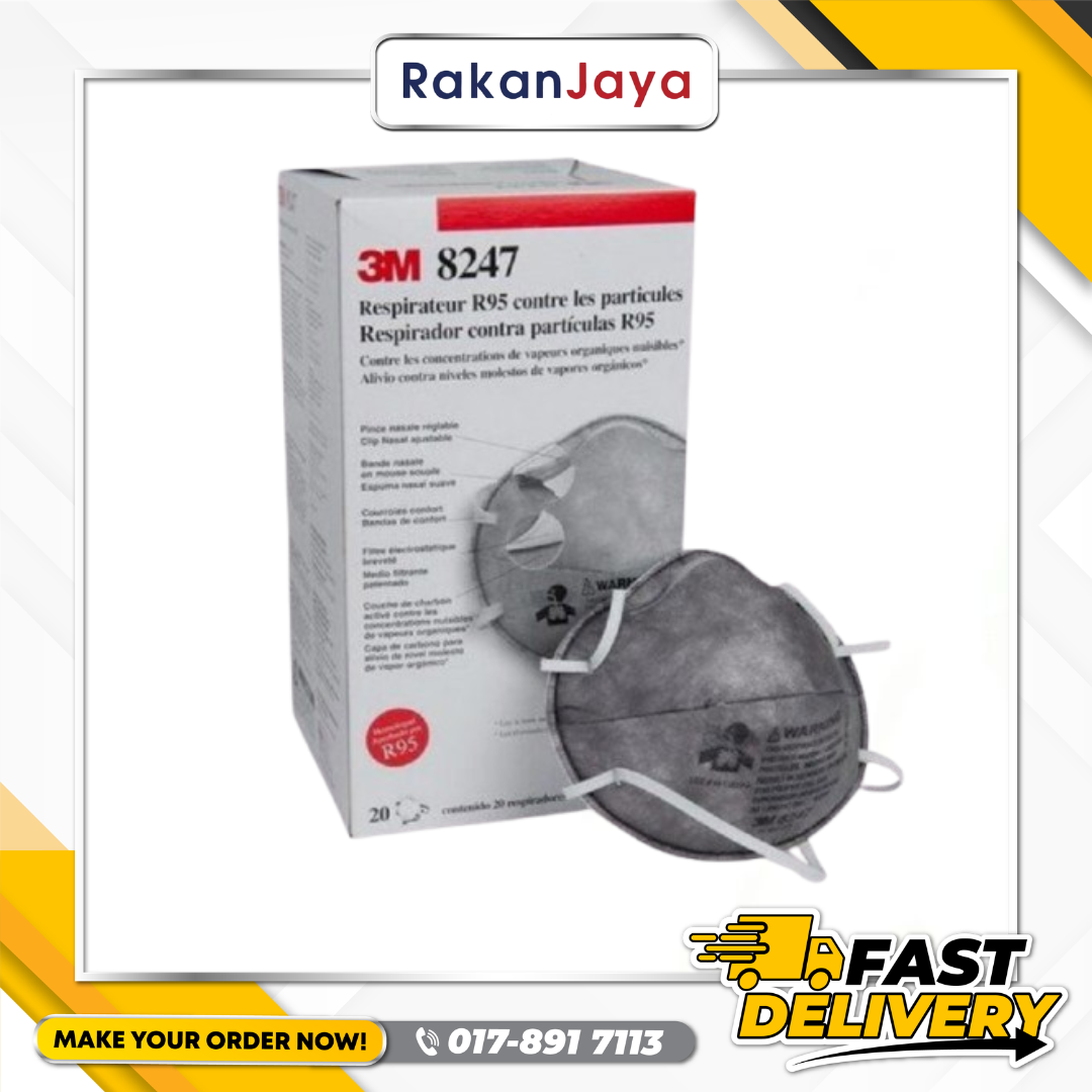 3M 8247 DISPOSABLE PARTICULAR RESPIRATOR R95