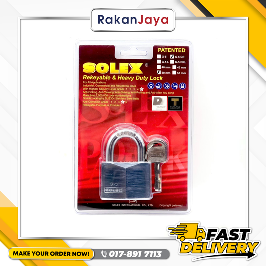 SOLEX KEY ALIKE SYSTEM PADLOCK 50MM