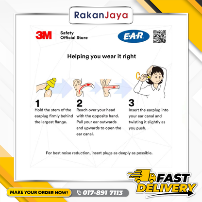 3M ULTRAFIT EARPLUGS (UF-01-000)