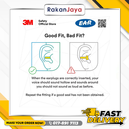 3M ULTRAFIT EARPLUGS (UF-01-000)
