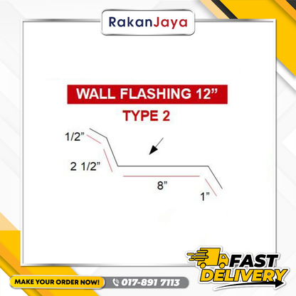 WALL FLASHING 12" (TYPE 2) (12" X 8FT)