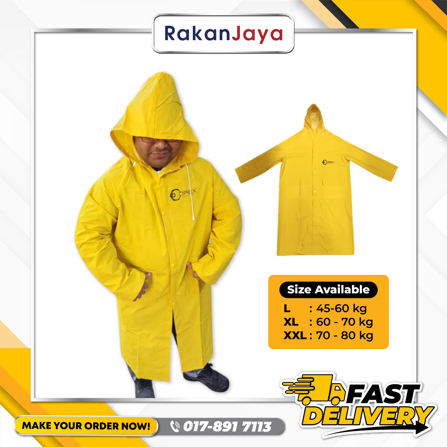 OREX RAIN COAT (KNEE LENGTH)